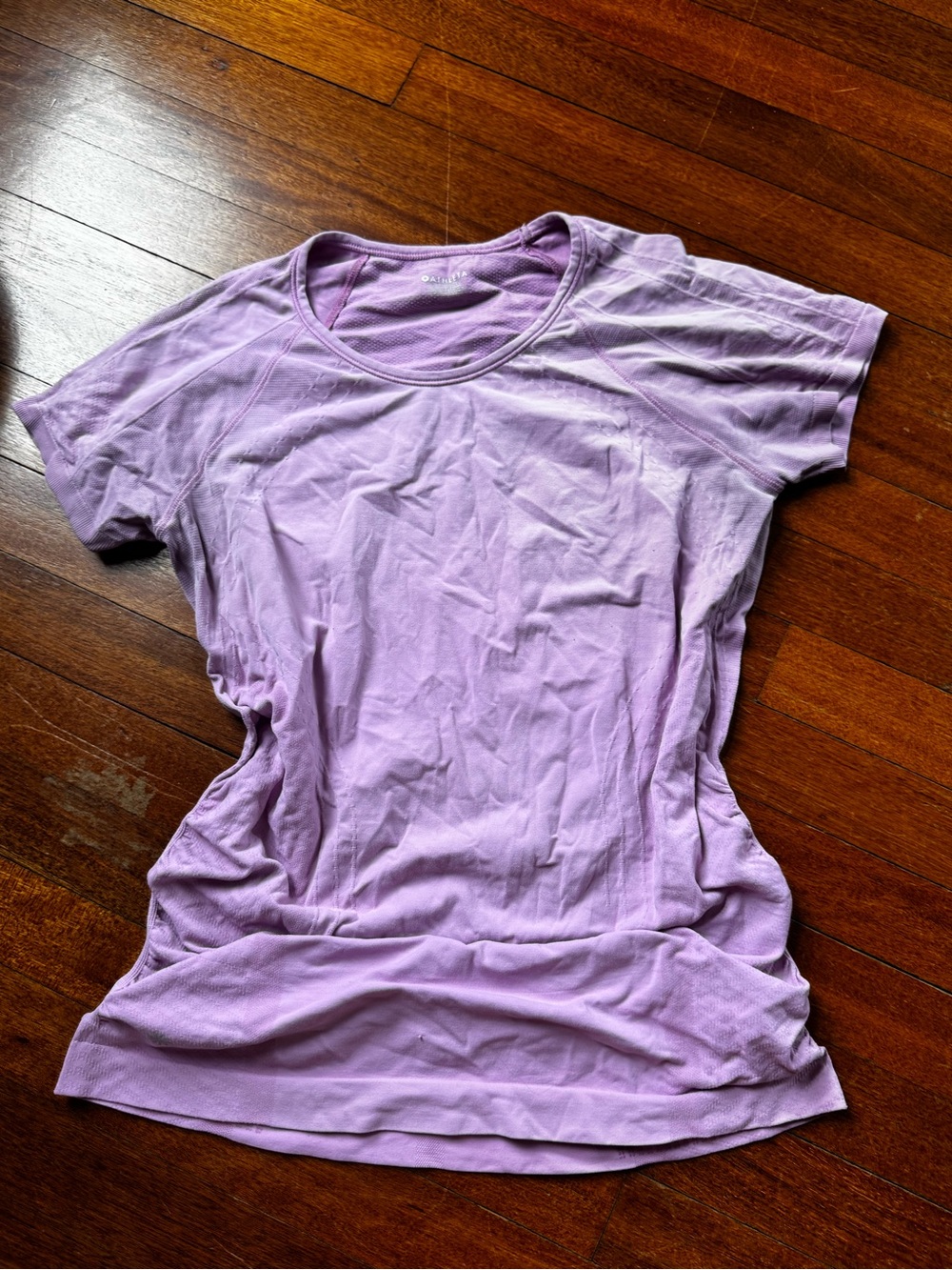 Athleta Lavender Short Sleeve Top